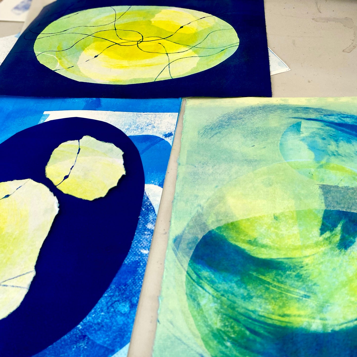 Monoprinting May 18th