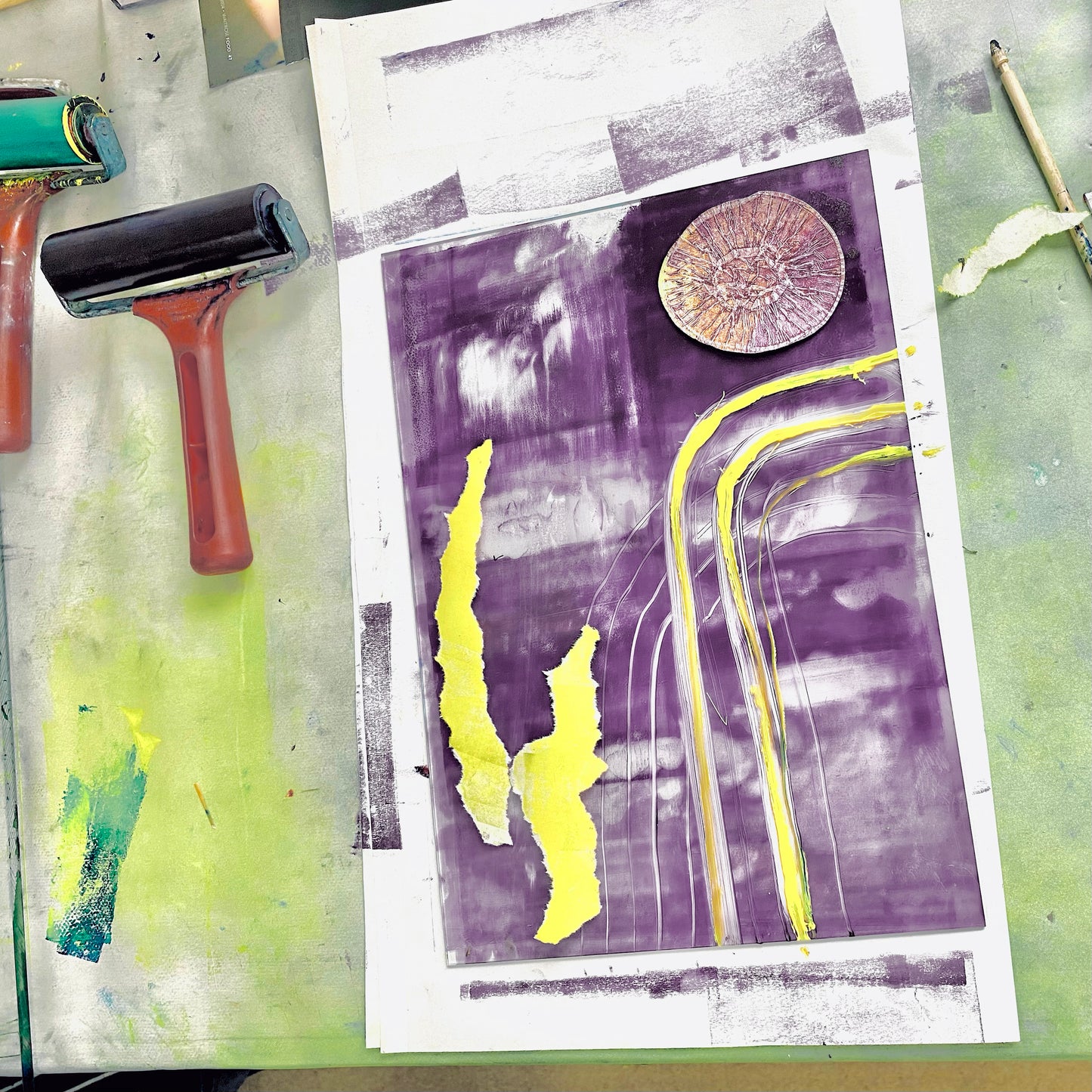 Monoprinting May 18th