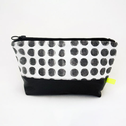 Trim Clips purse with reclaimed leather